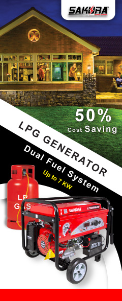 Dual Fuel Petrol/Gas Generator