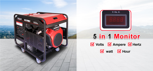 5 in 1 monitor of 11 kw Honda Engine Generator 5 in 1 monitor of 11 kw Honda Engine Generator