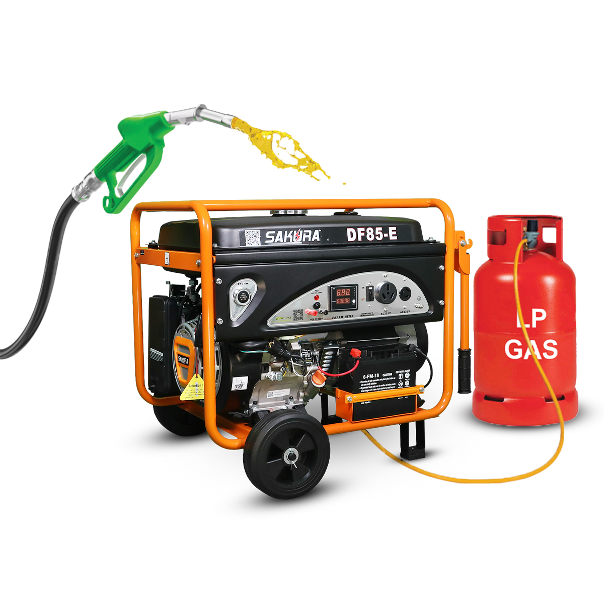 8.5 KW LPG Generator with Electric Start DF85-E