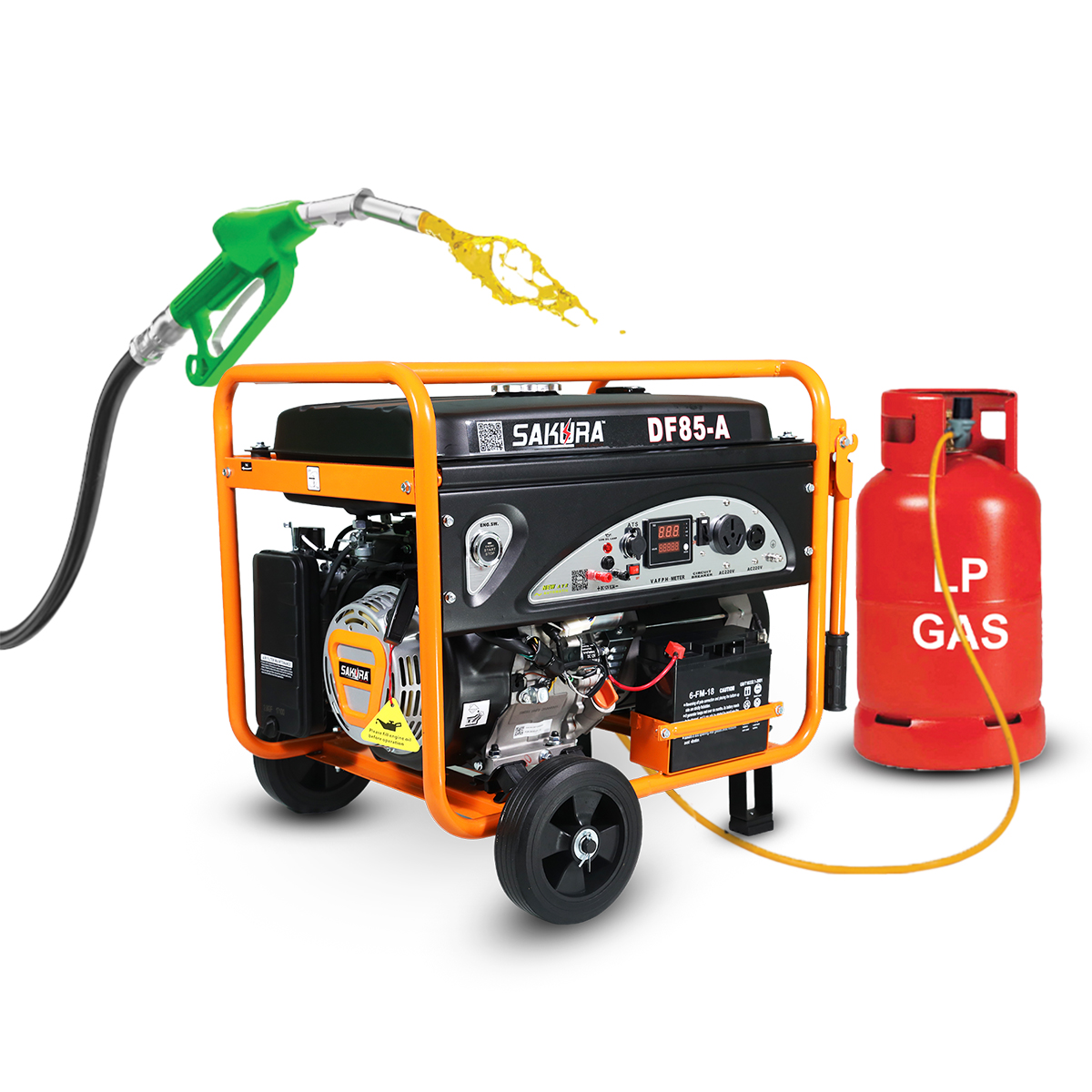 9KW LPG Generator with ATS DF85-A